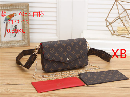 LV High Quality 2021New Ladies Fashion EVA Chain Shoulder Bag Hot Selling Women's Color Changing Leather Crossbody Bag Underarm Bag