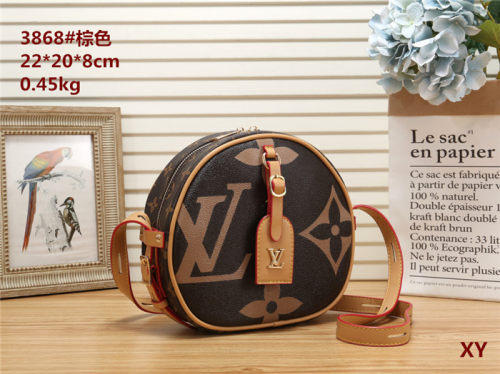 Original luxury LV women's leather Marmont shoulder bag leisure versatile diagonal cross bag metal chain elegant small square bag