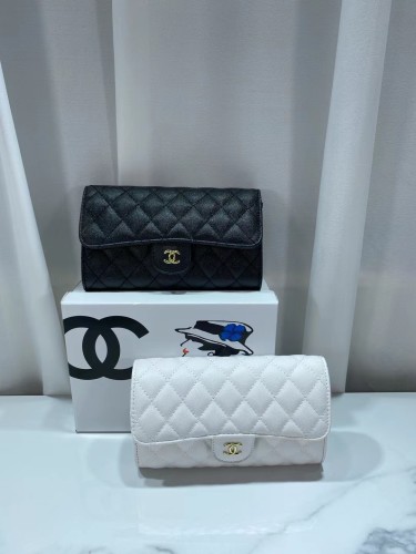 Original Chanel luxury women's Leather Classic mamont bag single shoulder diagonal cross bag designer leisure metal chain postman bag