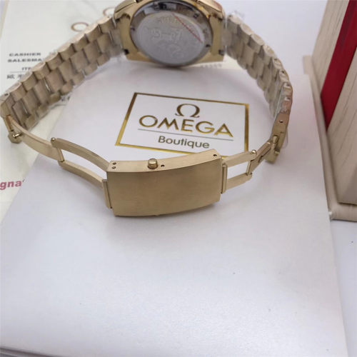 OMEGA Luxury Brand Speedmaster Gold Men Swiss Quartz Watch