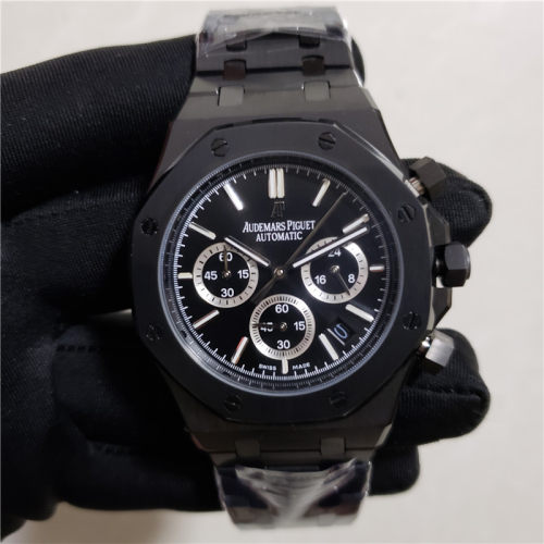 2021 NEW Full Black Classic Audemars Piguet Full-featured Men Business Swiss Quartz Watch