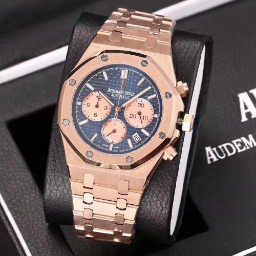 2021 Luxury brand Audemars Piguet full-featured 6-Pins Men Stainless Steel Swiss Quartz Watch