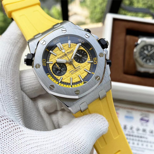 2021 NEW Luxury Brand Audemars Piguet full-featured Men Rubber Strap Swiss Quartz Watch