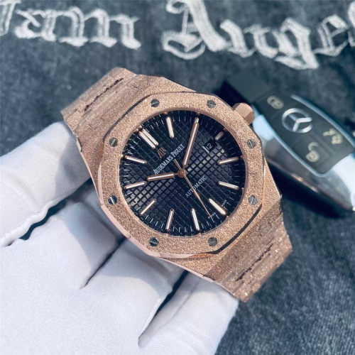 2021 Luxury Brand Audemars Piguet Classic Men Matte Stainless Steel Automatic Mechanical Watch