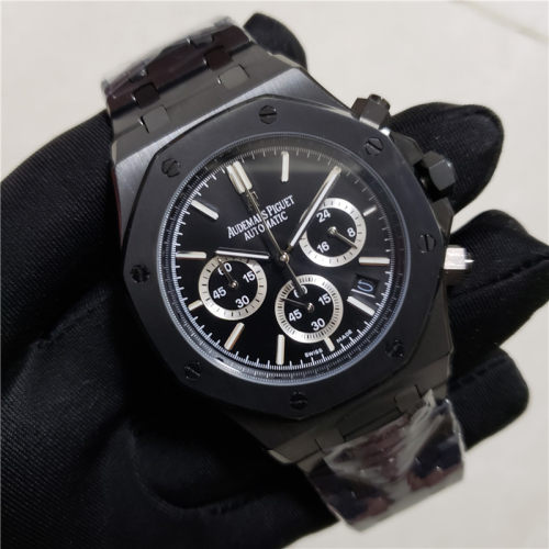 2021 NEW Full Black Classic Audemars Piguet Full-featured Men Business Swiss Quartz Watch