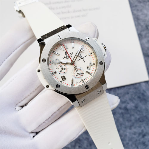 Luxury Brand Hublot Full Function Men Women Rubber Strap Swiss Quartz Watch