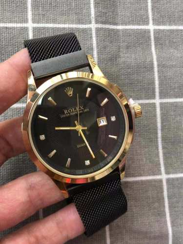 2021 NEW Luxury Designer Rolex Gold Black Men Classic Quartz Watch