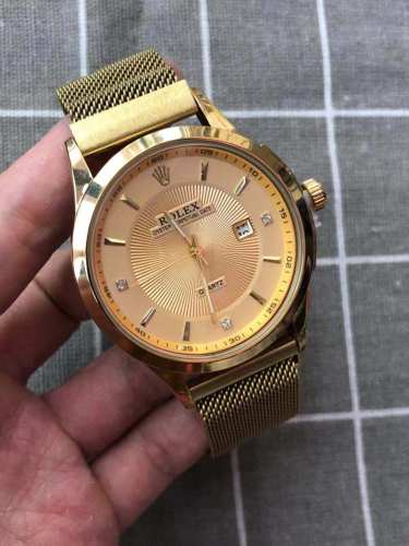 2021 NEW Luxury Designer Rolex Gold Black Men Classic Quartz Watch