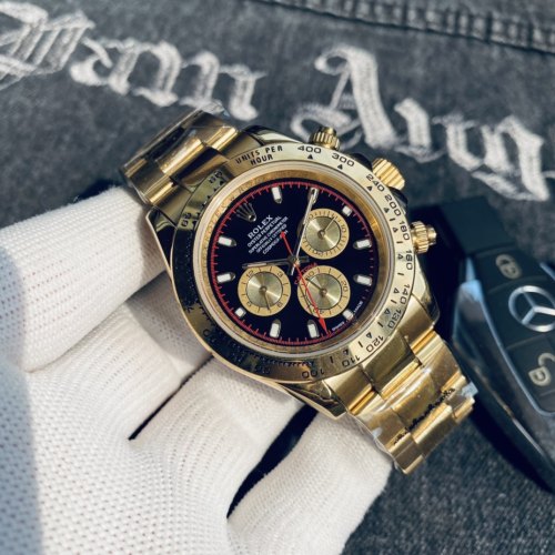 Luxury Brand ROLEX Gold Daytona Men Women Classic Stainless Steel Automatic Mechanical Watch