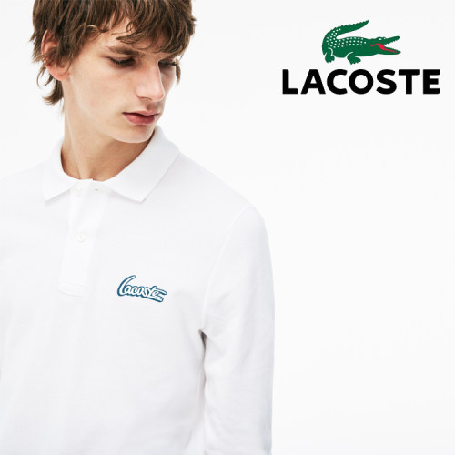 Luxury Brand LACOSTE 100% Cotton Embroidery-Logo Men's Polos Shirts Casual Brand Sportswear Long Sleeve Polos Homme Fashion Male Tops