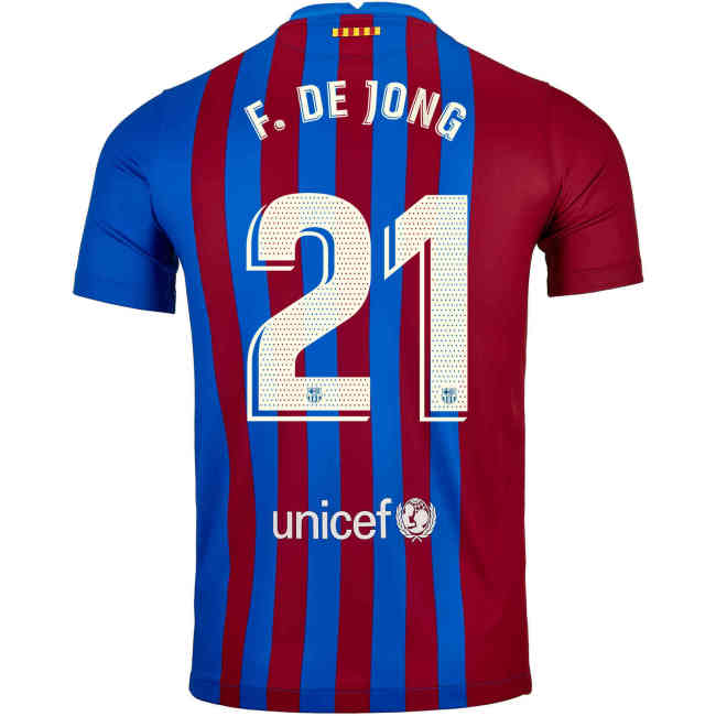 24.96 - Frenkie de Jong / Barcelona Home Shirt Jersey Nike 2021-2022 -  www.ball886.com