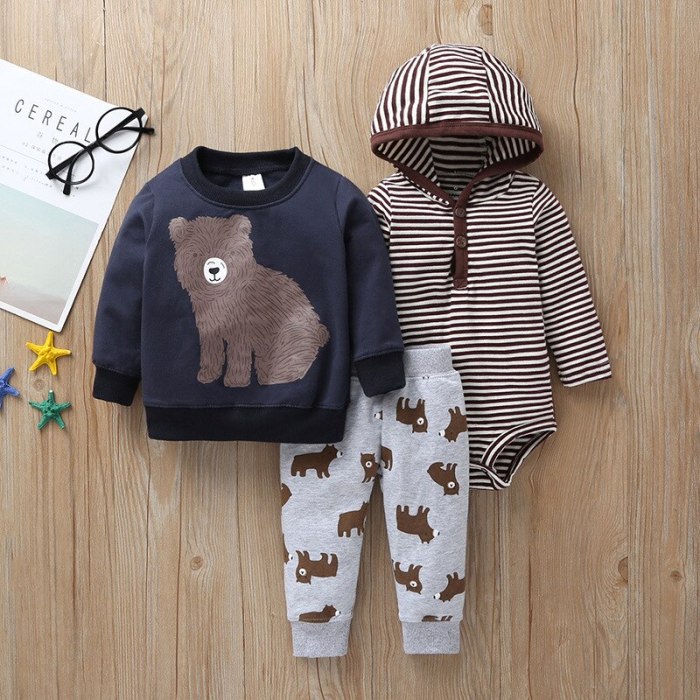 Newborn Baby Boy Girl Clothes Sets 2020 Spring Fall Animals Hooded Coat+Romper+Pants 3PCS SETS Infant Toddler Baby Outfits