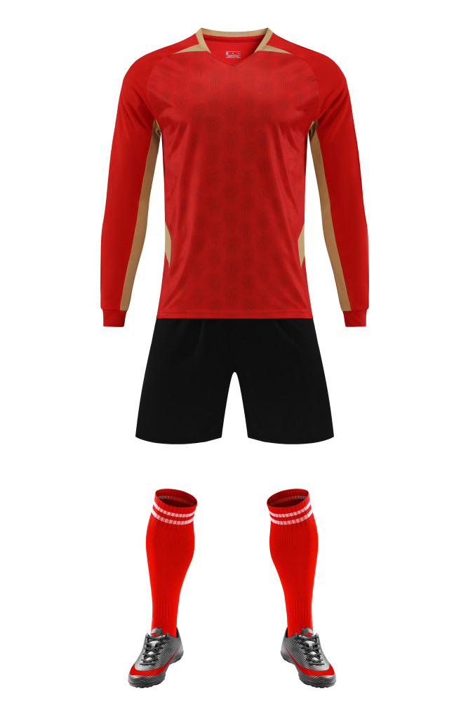 Long Sleeve Football Suit 23/24 Red