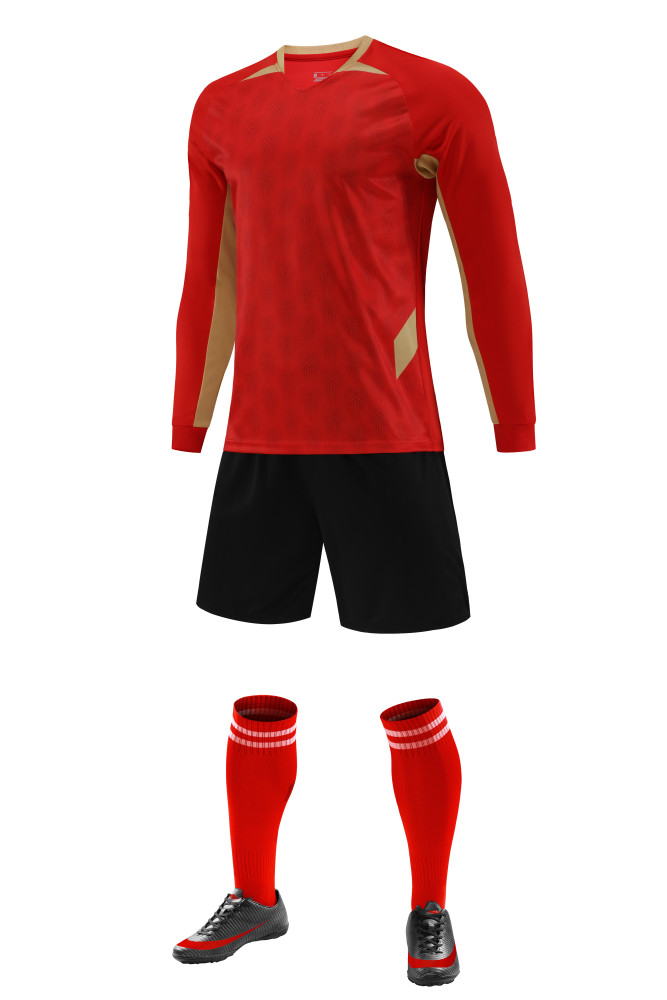 Long Sleeve Football Suit 23/24 Red