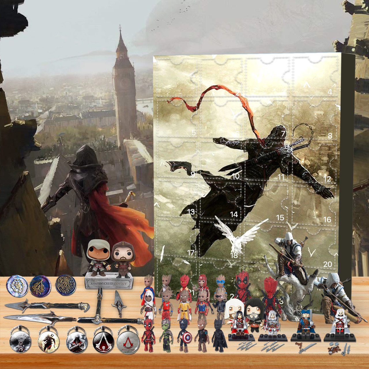 $ 39.99 - Assassin's Creed Advent Calendar -- 🎉Give away 24PCS gifts