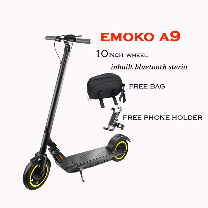Emoko A9 electric scooter 350w with Bluetooth speaker 36v 12Ah 15Ah max  speed 35km/h range 40-55km