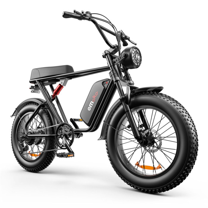 Emoko C93 Ebike 48v 20 inch fat tire 1000w motor 20ah dual suspension brake  offroad electric bike for adults