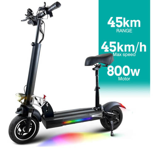 Emoko HVD-3 10 inch fast 800W motor High Power Mileage 50-60km max speed 40km/h electric scooter with seat LED light