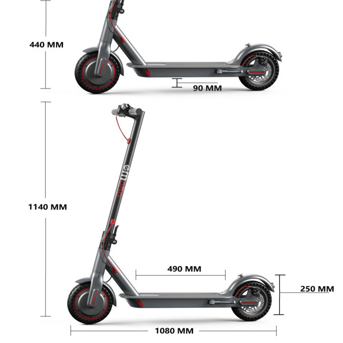 Emoko HT-H4 Pro 8.5 inch electric scooter Max Speed 30km/h mileage 30-38km 350w motor with APP and Solid tyre