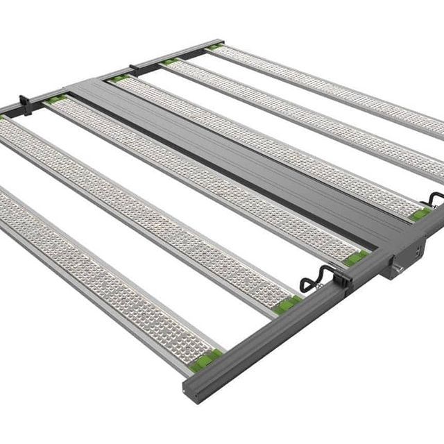 3 Foldable 650-800W 6-8 bars 0-10V RJ14 + knob dimmable led grow light bar for commercial growing