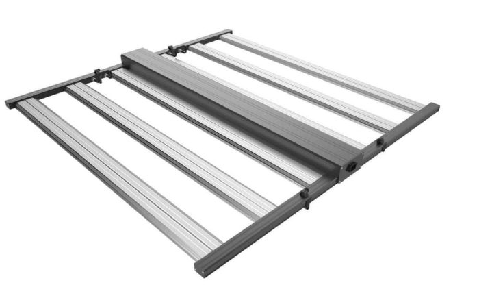 3 Foldable 650-800W 6-8 bars 0-10V RJ14 + knob dimmable led grow light bar for commercial growing