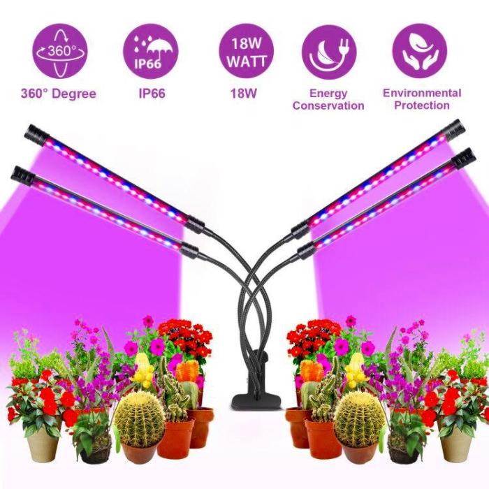 LED Grow Light USB PhytoLamp Full Spectrum 5V Phyto Lamp 1-4 Heads Plant Light for Home Plants Flower Seeds Indoor Grow Box
