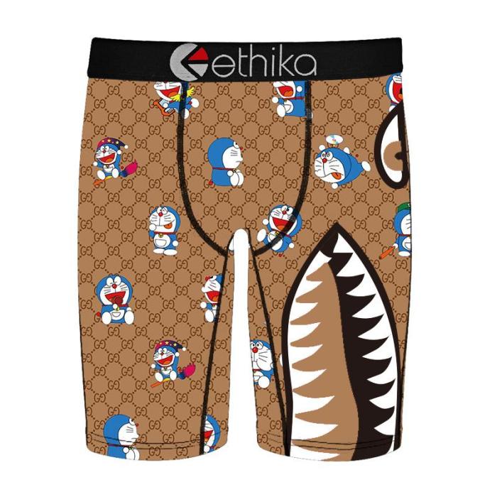 Doraemon&GUCCI Brown Ethika Wholesale Men's Underwear instock NK030-ggdora