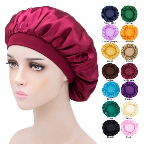 Colorful Silk Bonnet Sleep Caps