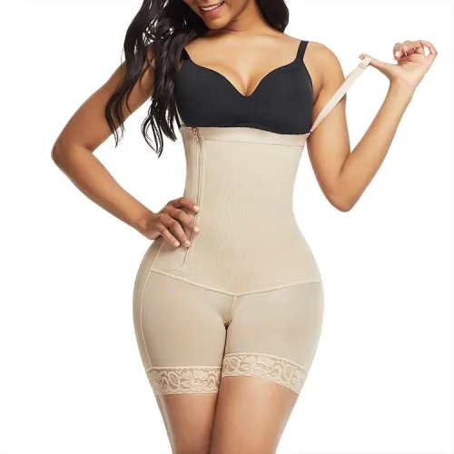 High Waist Lace Stitching Body Shapewear HX