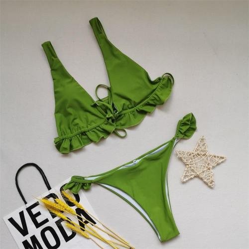 Women Flouncing Plus Size Swimsuit WS-037