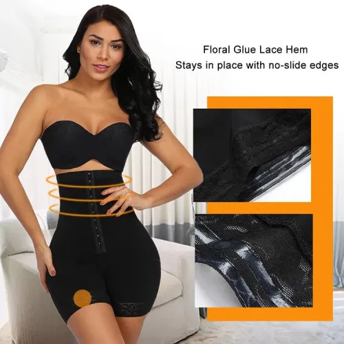 Shapers Underwear Plus Size Black Seamless Pad Butt