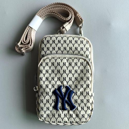 Embroidered NY One-Shoulder Messenger Bag
