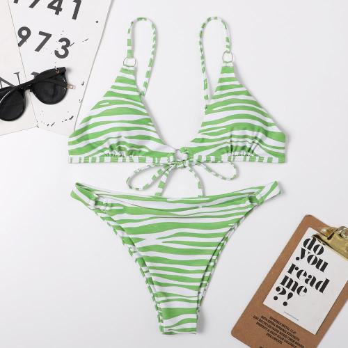 Women Zebra-Stripe Swimsuit WS-018
