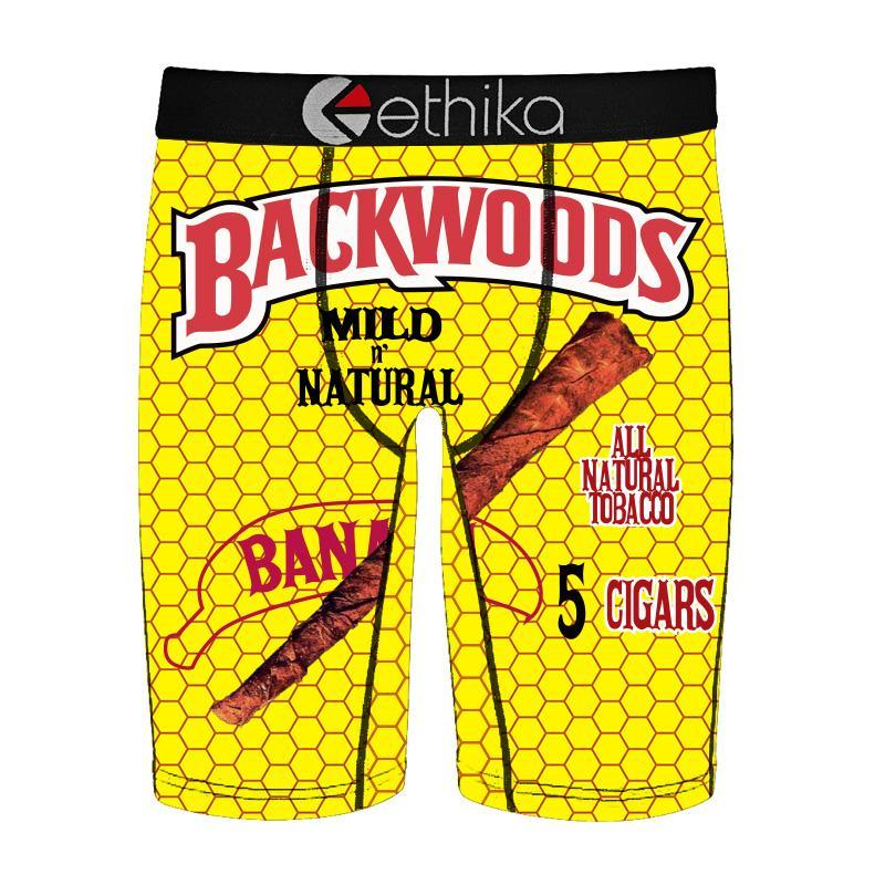Backwoods&Bee Yellow Ethika Wholesale Men's Underwear in stock NK028