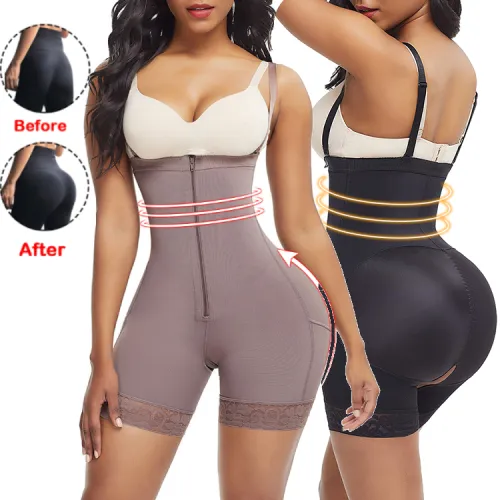 Shoulder Strap Adjustable Solid Color Seamless Shapewear