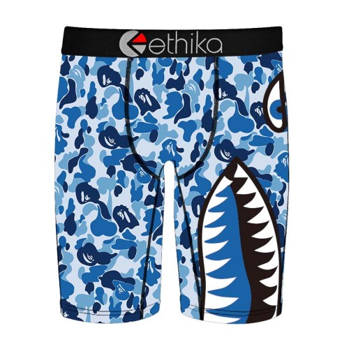 Bashark & Ethika  Blue BP Camo  Wholesale Men's Underwear【make-to-order】Designer UD-005