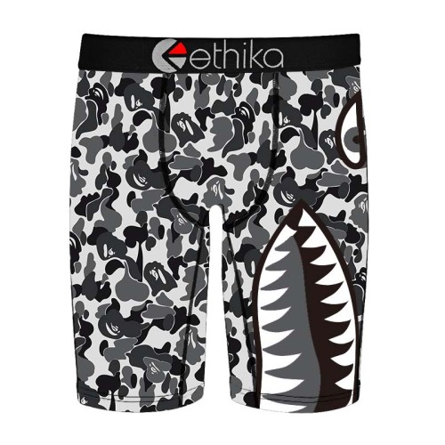 Bashark & Ethika Grey BP Camo Wholesale Men's Underwear【make-to-order】Designer UD-006