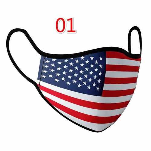 Reusable USA flag Face Mask