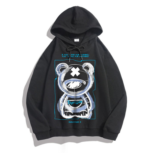 Fall/Winter Youth Popular Tops Loose Hooded Men's Sweater Men VH-008