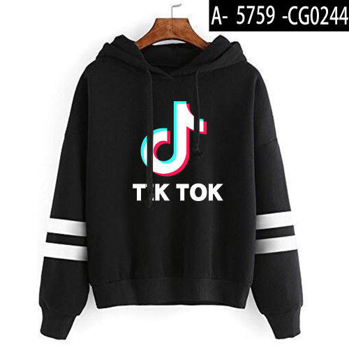 Tik&ToK Hooded Long Sleeve Sweat With Fleece Bars Cotton liner Hoodie TTC-015