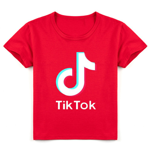 Tik&Tok For Teeneger Boy and Girl Printed Fashion Short Sleeve 100% Cotton T-Shirt TTC-002