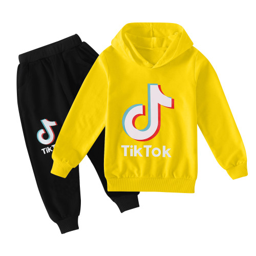 Tik&Tok Newest Exclusive For Children's Clothing Fashion Sweaters Set Hoodie+Pant TTC-011