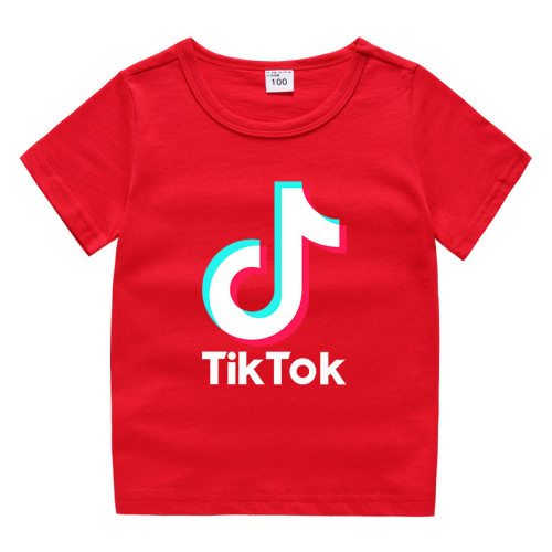 Tik&Tok Printed Kids Short Sleeve 100%Cotton T-shirt TTC-005