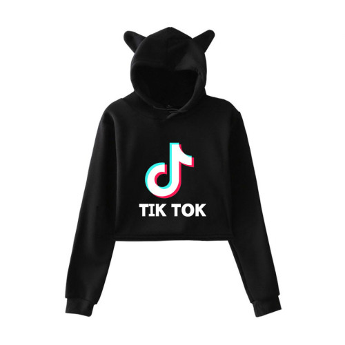 Tik&ToK Newest Fashion Sexy Women's cat Ear sweater Hoodie TTC-012（Single layer）