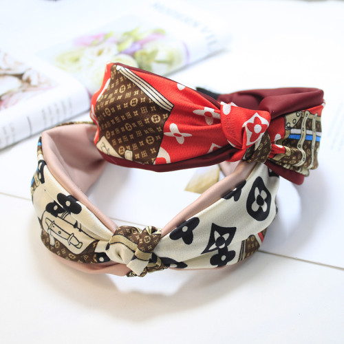 Elegant Fabric Wide-brimmed Bow Headband HB-010