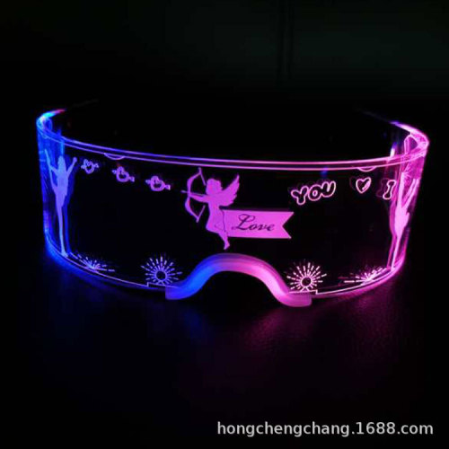 LED Colorful Luminous Christmas Halloween Party Show Bar Glasses CMS-023