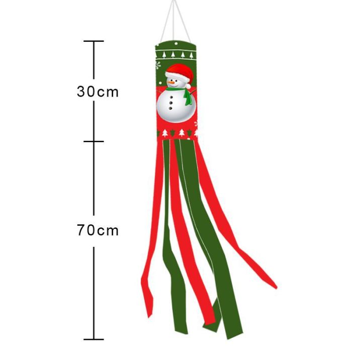 Digital Snowman Elk Christmas Tree Wind Blower Flag CMS-034