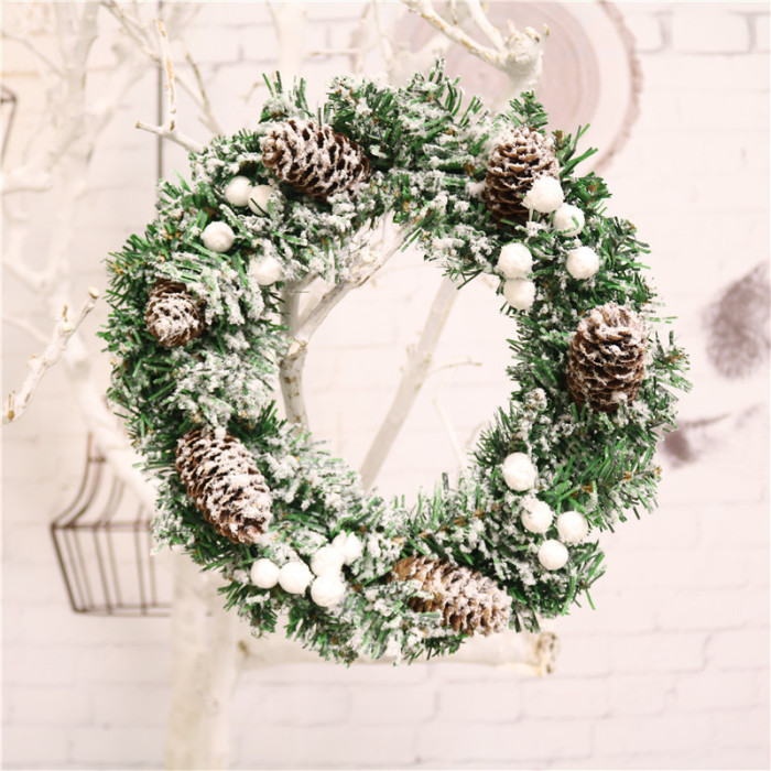 30cm Simulation Garland Door Hanging Window Props Background Christmas Tree Accessories CMS-035