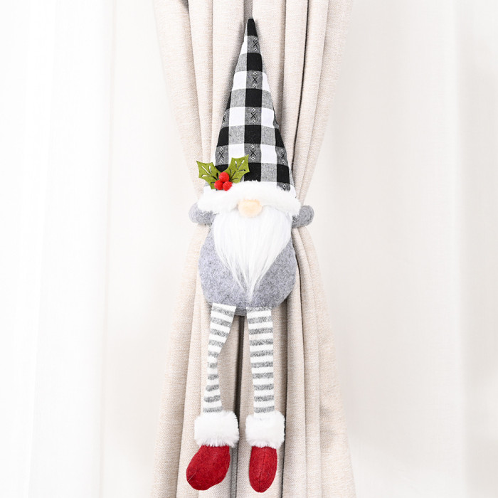 Santa Claus Curtain Buckle Faceless Doll Curtain Tie Rope (50*45CM) CMS-060