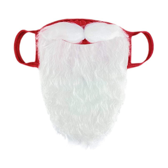 Santa Claus Holiday Cotton Funny Beard Average Size Mask (20* 15* 1.5 cm) CMS-059